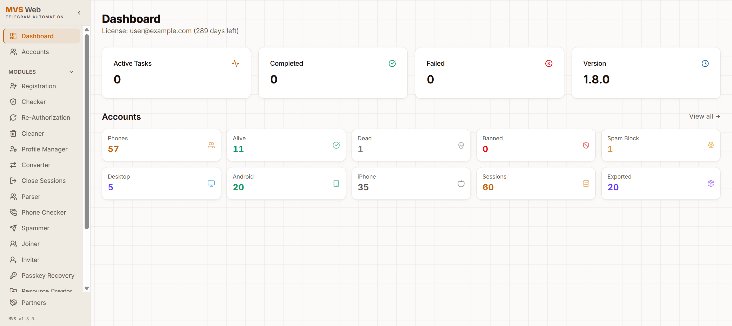 Dashboard